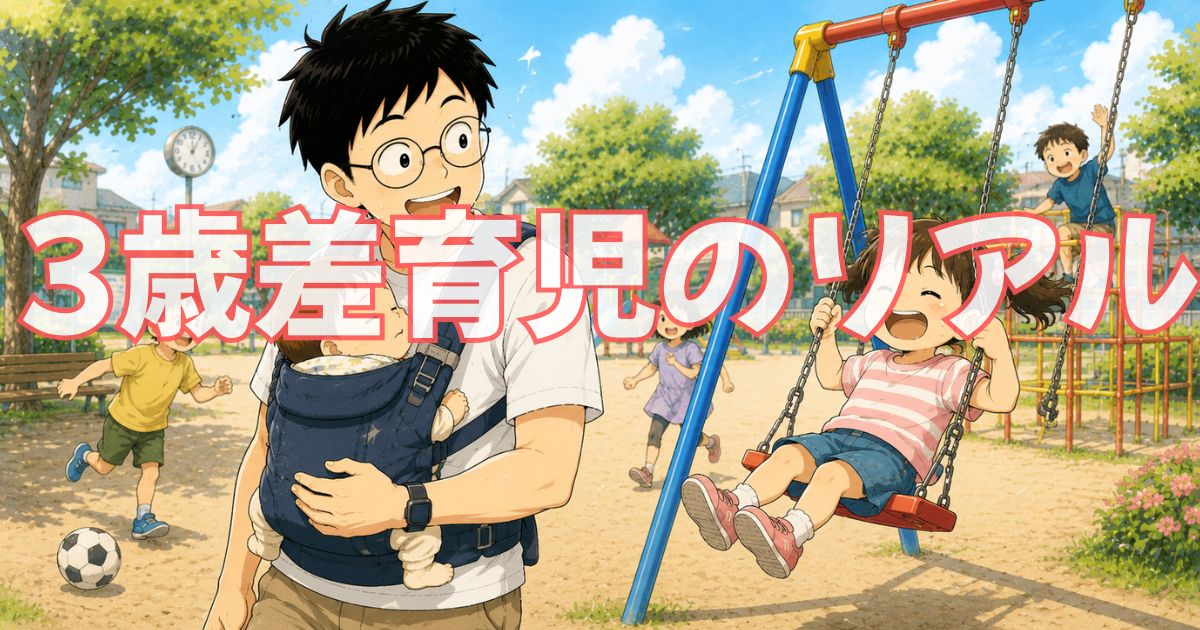 2人目を迷っている人へ。3歳差育児のリアル【メリットも大変さも正直に】